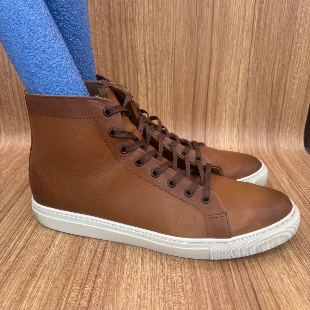 Thursday Boot Co Premier High Top Mens 10.5 Brown Leather Sneakers Everyday
